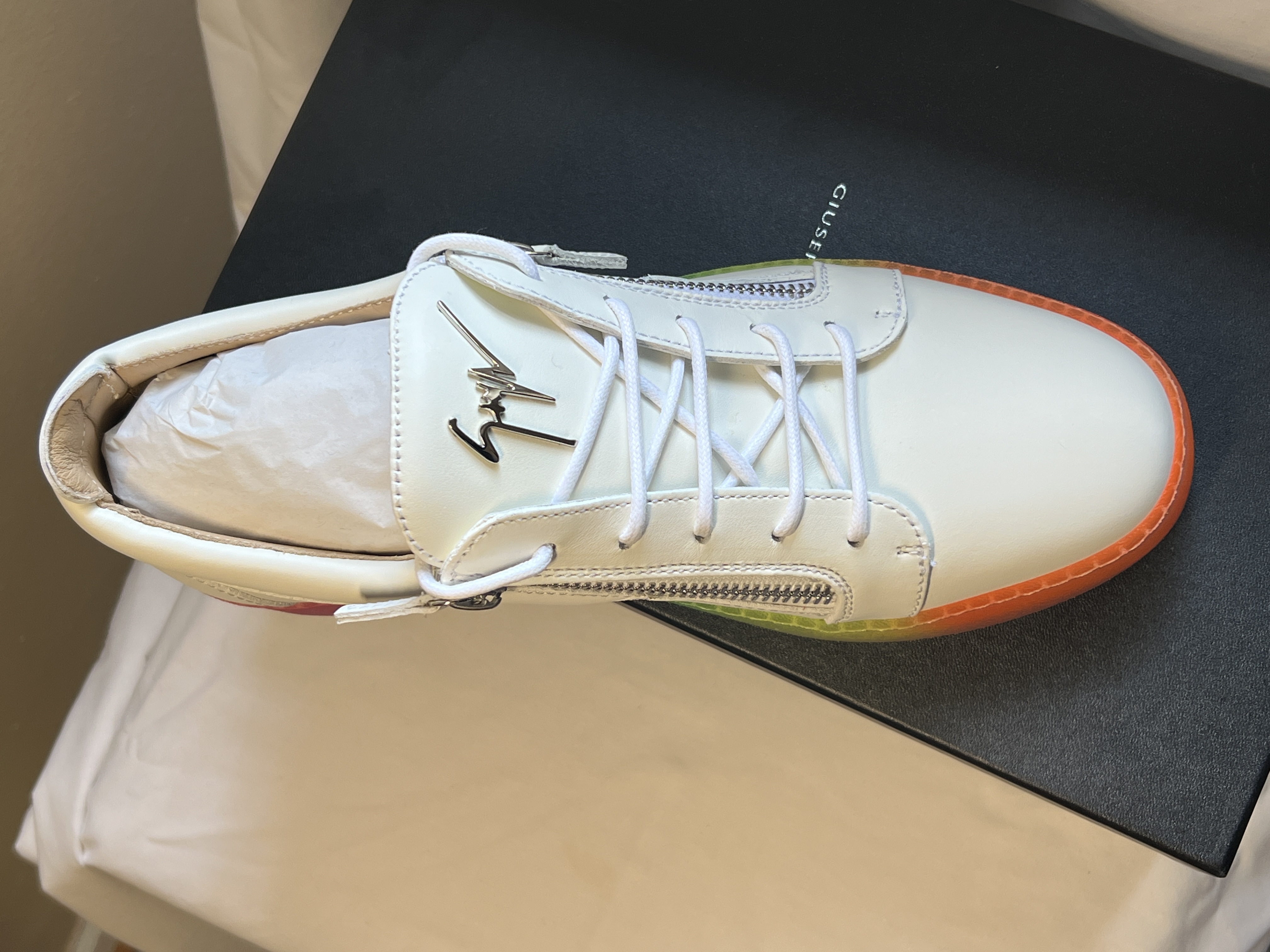 Giuseppe Zanotti Loafers – White – Men’s Size 11 – Brand New