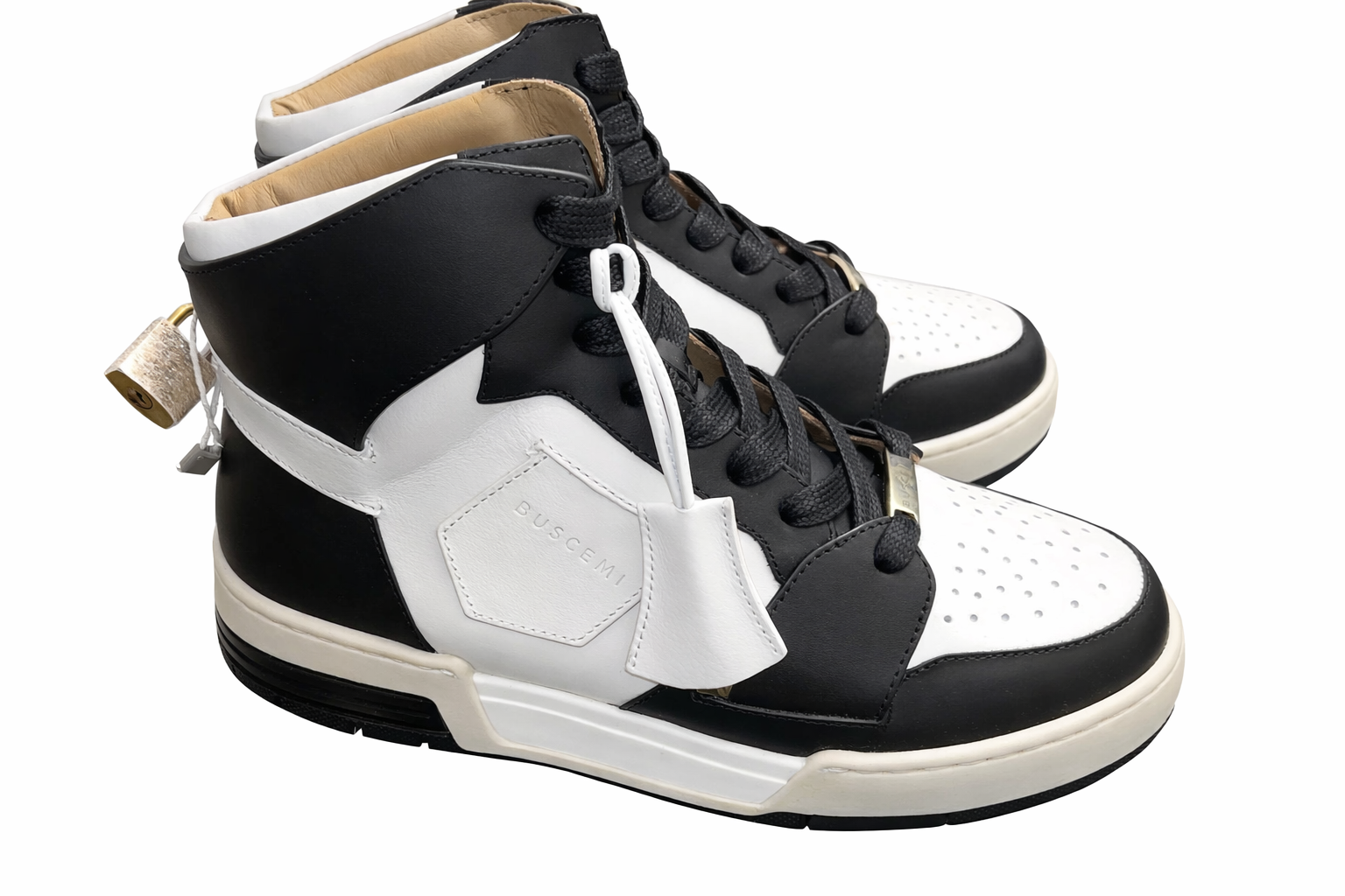 Buscemi Italian‑Crafted Ivory Sneakers – Size 5