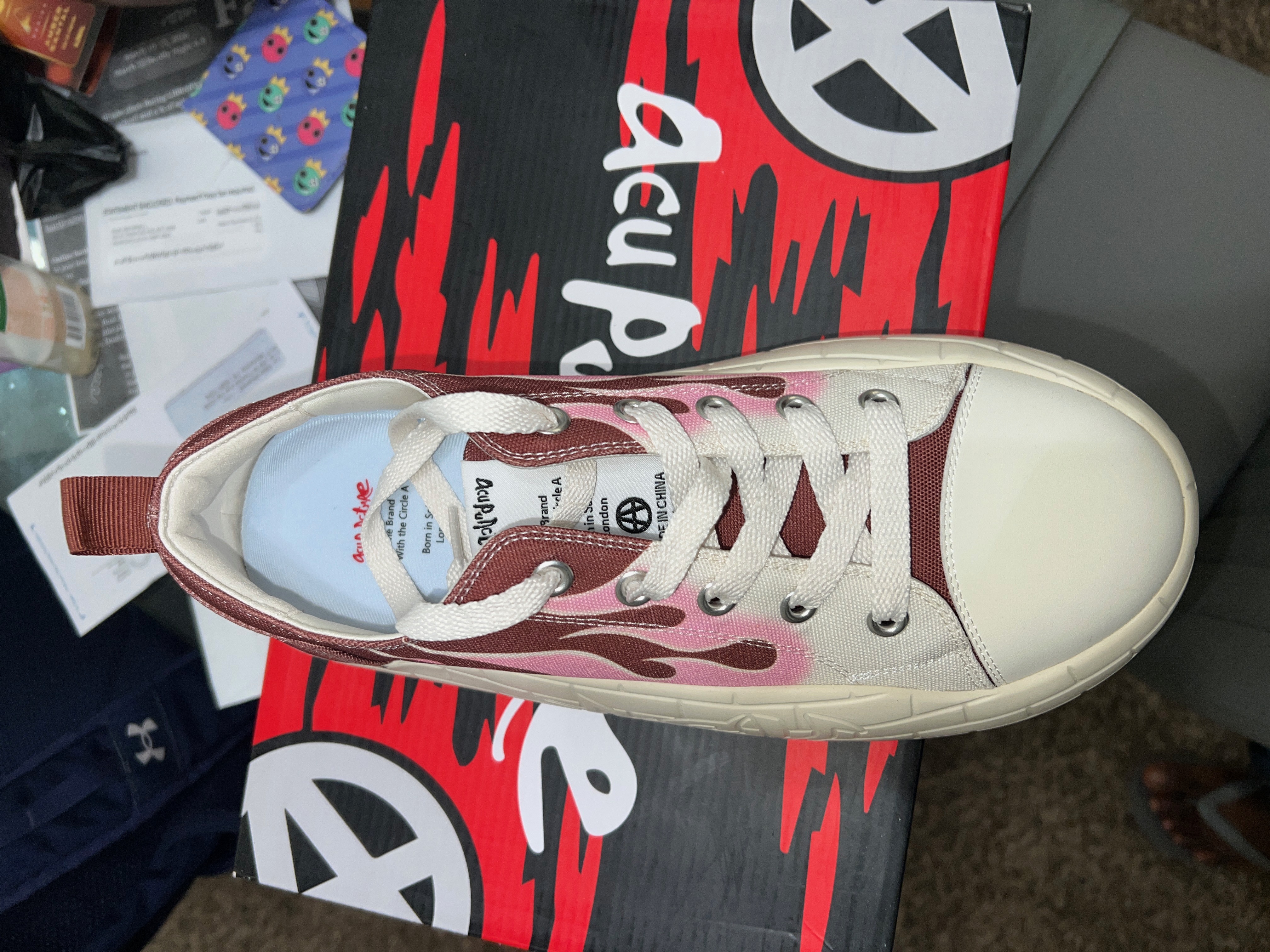 Acupuncture Low‑Top Canvas Sneakers – Size 10