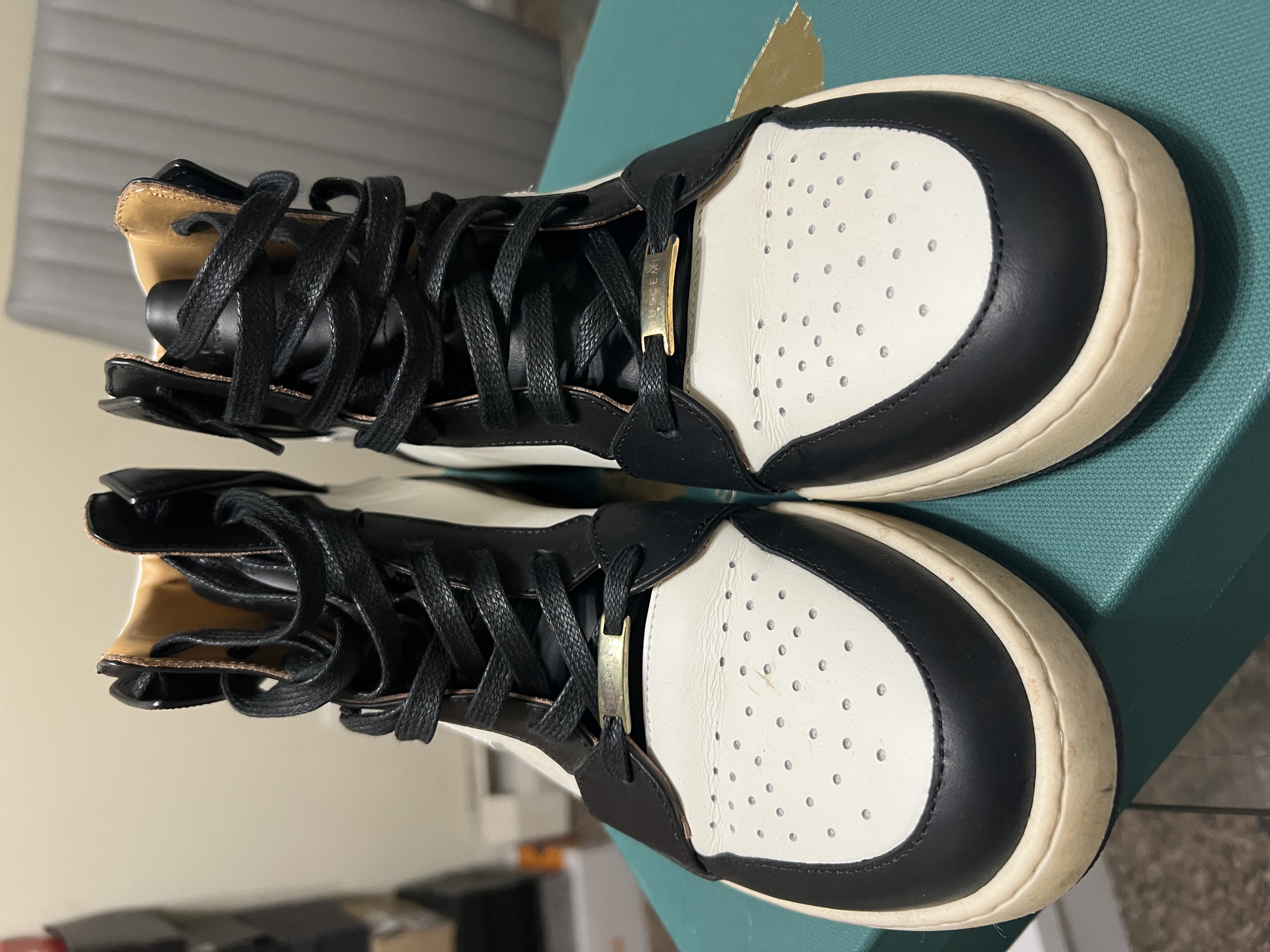 Buscemi High‑Top Sneakers – Black/White – Men’s US 11