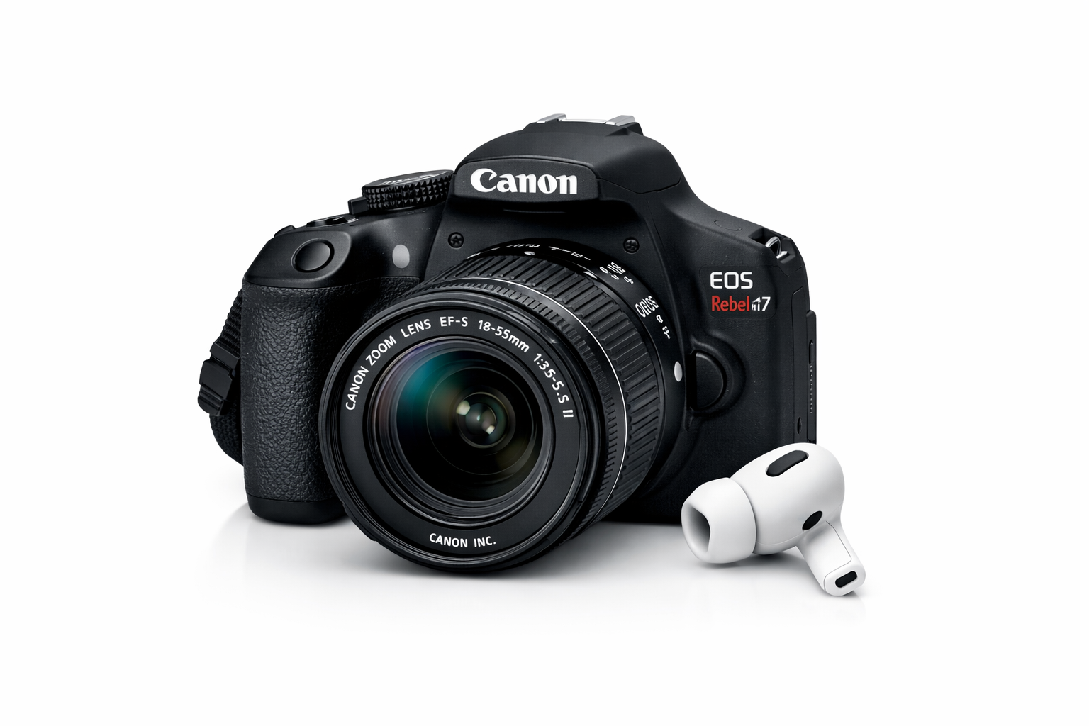 Canon EOS Rebel T7 DSLR Camera + 18–55mm Lens