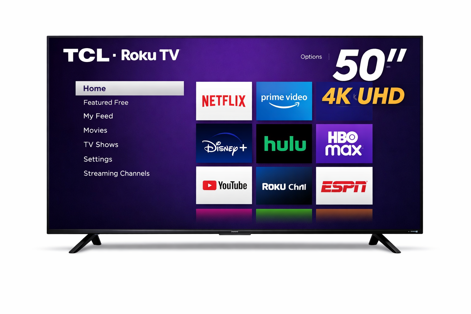 TCL 50" Roku 4K Smart TV – Very Good Condition