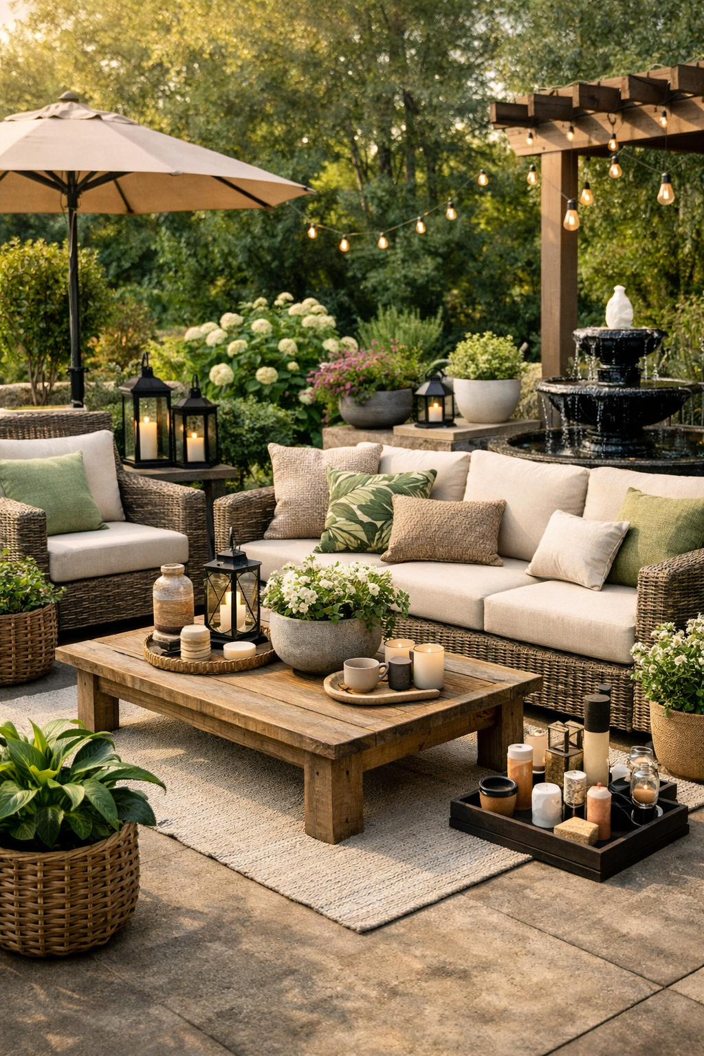 Elegant Home Garden Décor Modern Comfort Meets Natural Charm